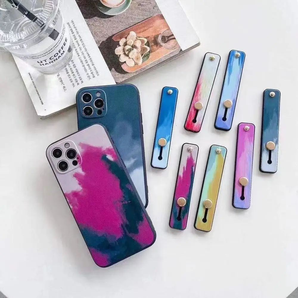 

Stand Mobile Phone Accessories Short Wrist Strap Telescopic Bracket Phone Finger Grip Mobile Phone Holders Phone Finger Strap