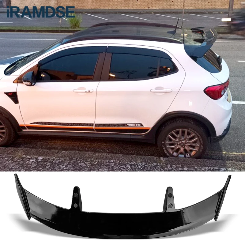 

Black Spoiler for FIAT ARGO Tail Fin 2018-2023 Car Roof Wing Type TE Carbon Surface Accessories