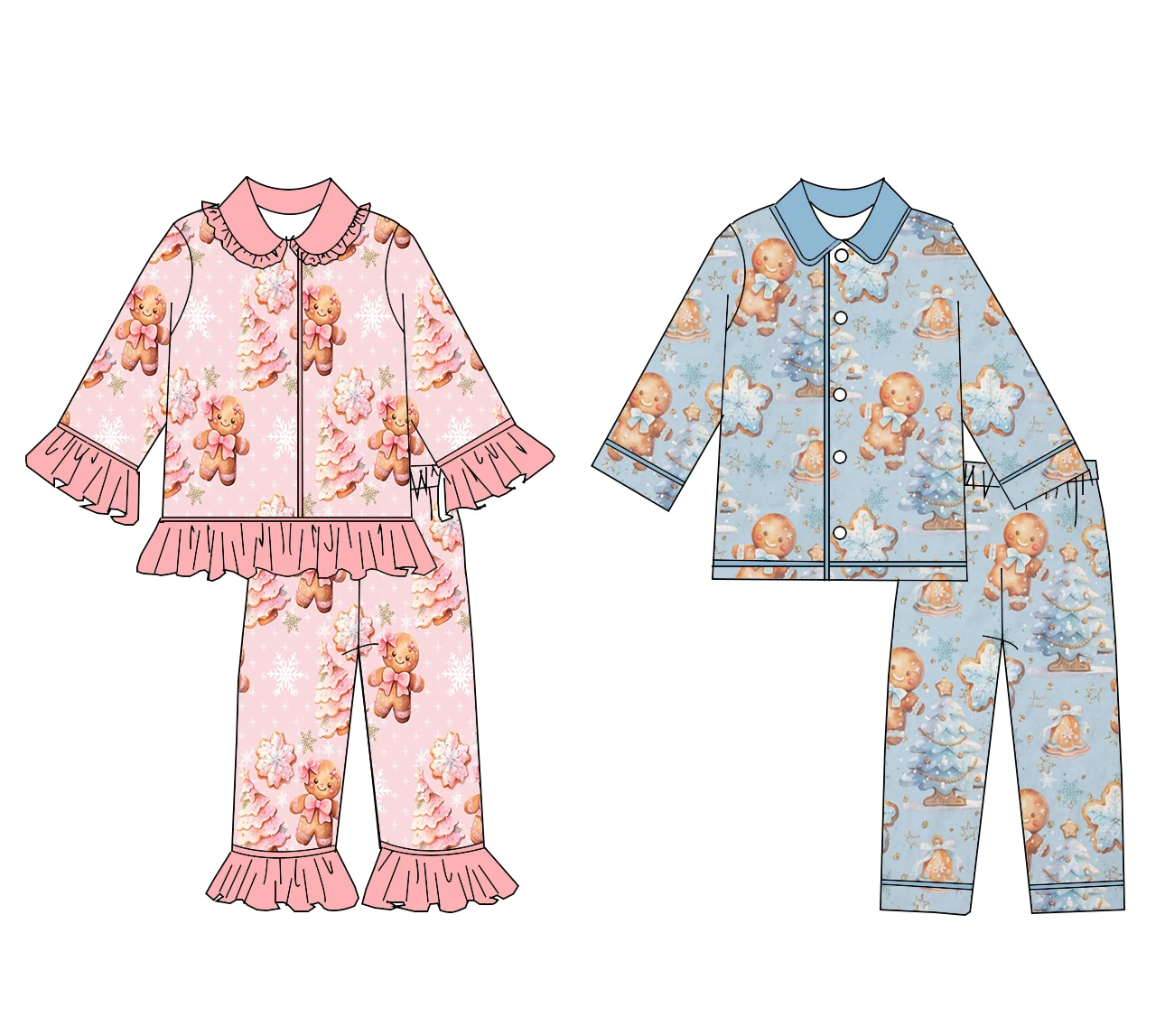 Toddler Legging Set - Children's Set Long Sleeve Christmas Lapel