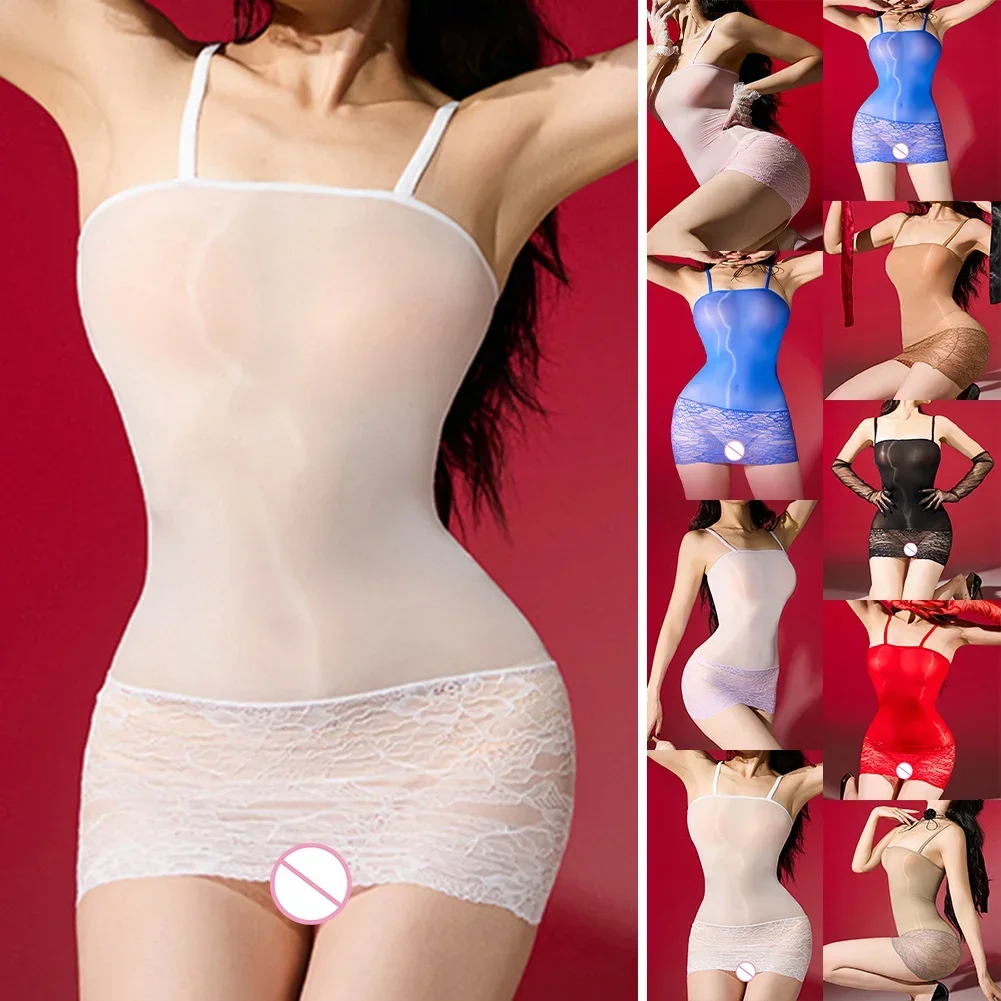 

Home Use Gray Sexy Bodysuit All Season Sexy Lingerie Silky See Through Applicable For Females Brand New Condition