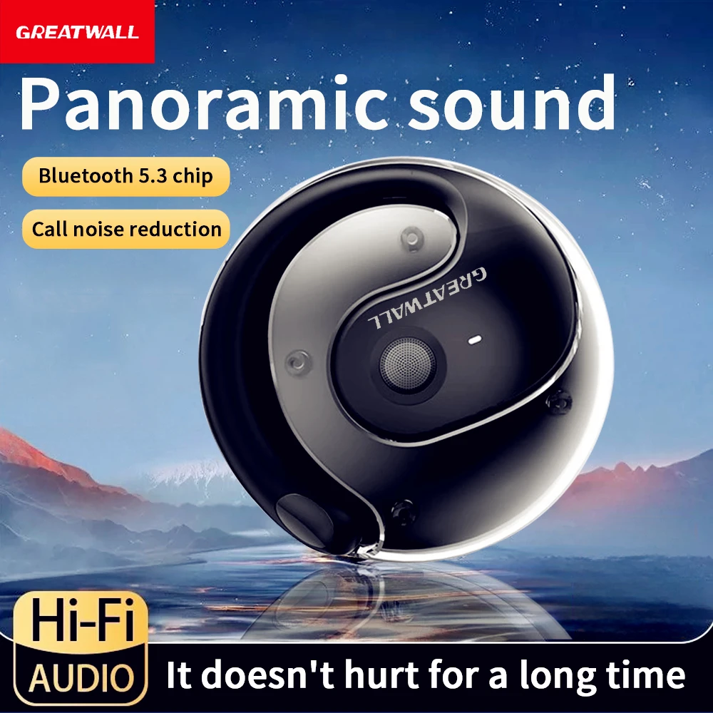 سماعات بلوتوث ، سماعات لاسلكية رياضية ، تقليل الضوضاء ، مكالمات عالية الدقة مع ميكروفون ، خطاف أذن ، سماعات أذن ، بلوتوث