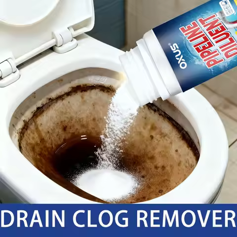 Multi-Purpose Kitchen Drain Unblocker Powder Dissolves Hair &amp; Grease, Prevents Blockages, Easy to Use for Sink &amp; Pipe Cleaning