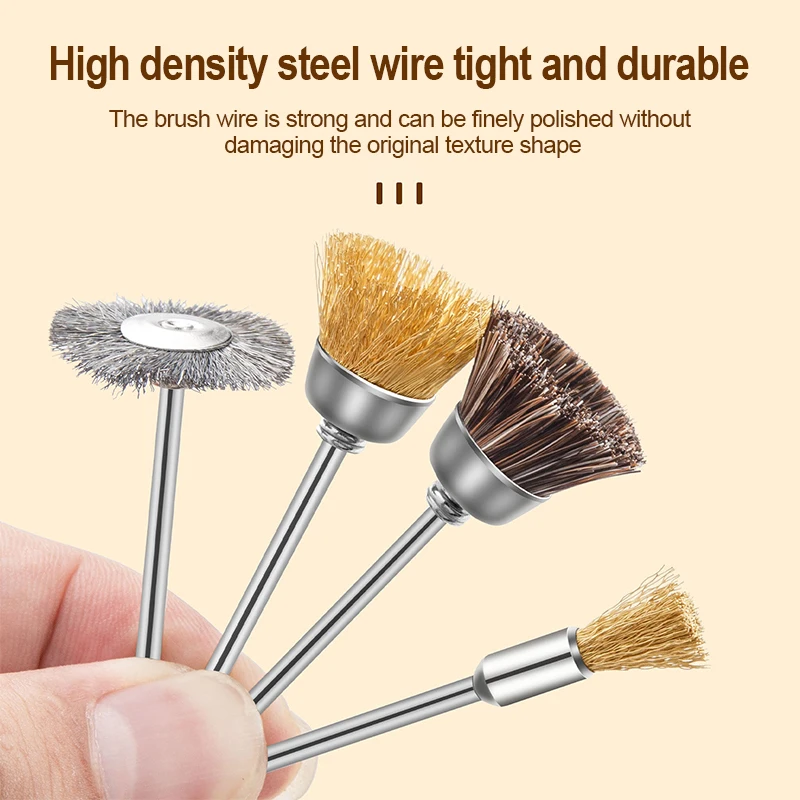 1PC Nail Drill Bit Cleaning Brush Portable Electric Manicure Drills Copper Wire Drill Brusher For Manicure Burr Bits Cleaner