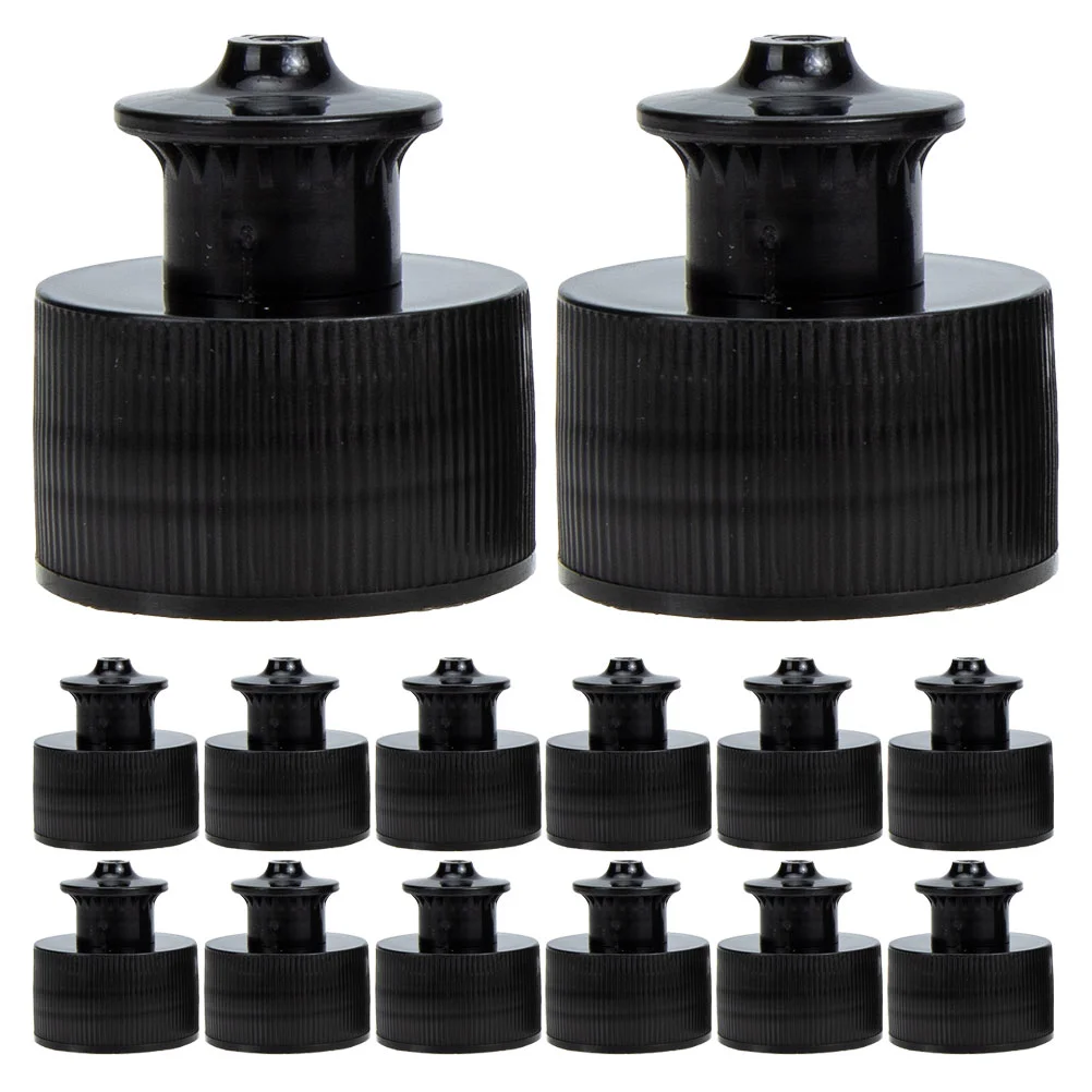 30 Pcs Sports Water Bottle Cap Replacement Caps Reusable Tops for Plastic Bottles Push Pull
