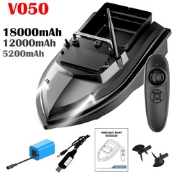 V050 Fishing Bait Boat 500m Remote Control Bait Boat Dual Motor Fish Finder 2KG Loading Support Automatic Cruise/Route Black
