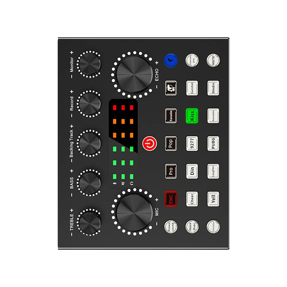 V8S Card Sound Card Musical Instruments 20h-20khz English Version Imported Dual for dsp Intelligent for dodge Interesting Modes
