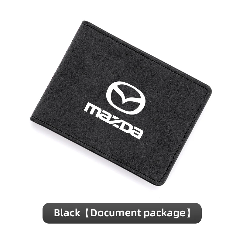 Car Driver License Suede Leather Bag Auto Driving Documents Wallet For Mazda 3 6 CX5 2 CX3 CX9 MX5 RX8 Axela Demio Atenza MS GJI