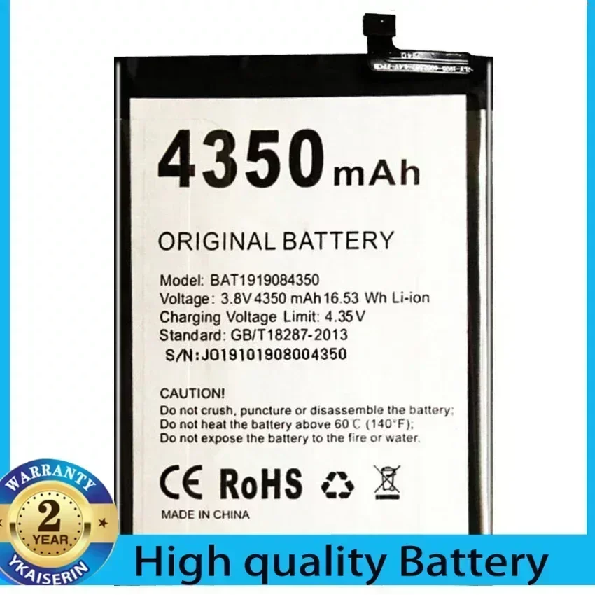 4350mAh Mobile Phone Battery for Doogee N20 N20Pro N20 Pro BAT1919084350 Replacement Batteries Bateria + Track NO