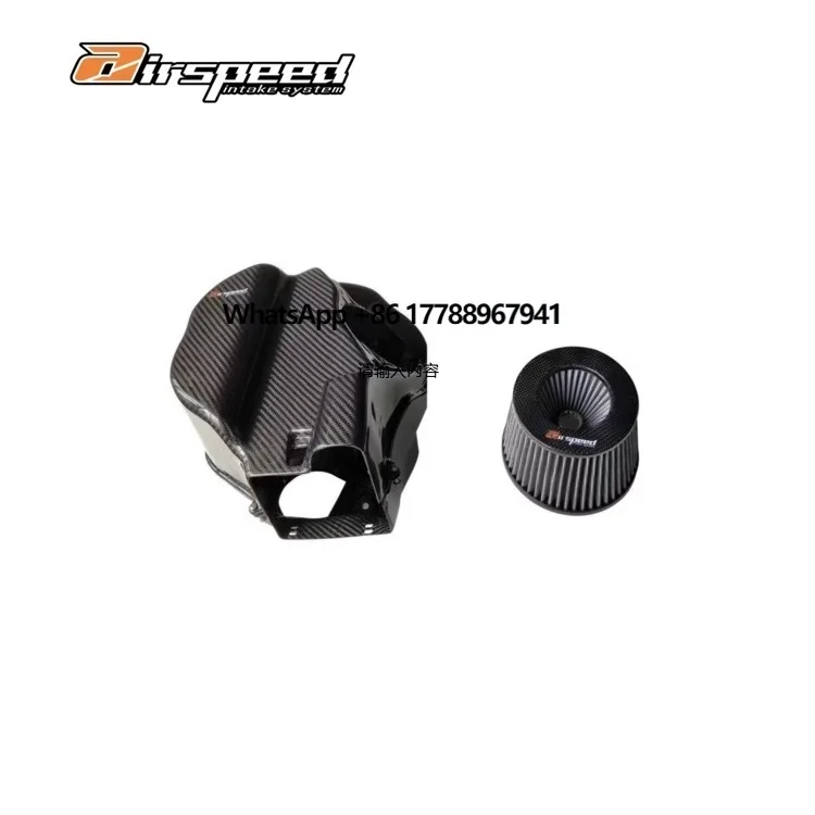 

Airspeed intake High Quality Dry Carbon Fiber intake Filter Car Engine Cold Air intake System Kits Car Accessories For A8