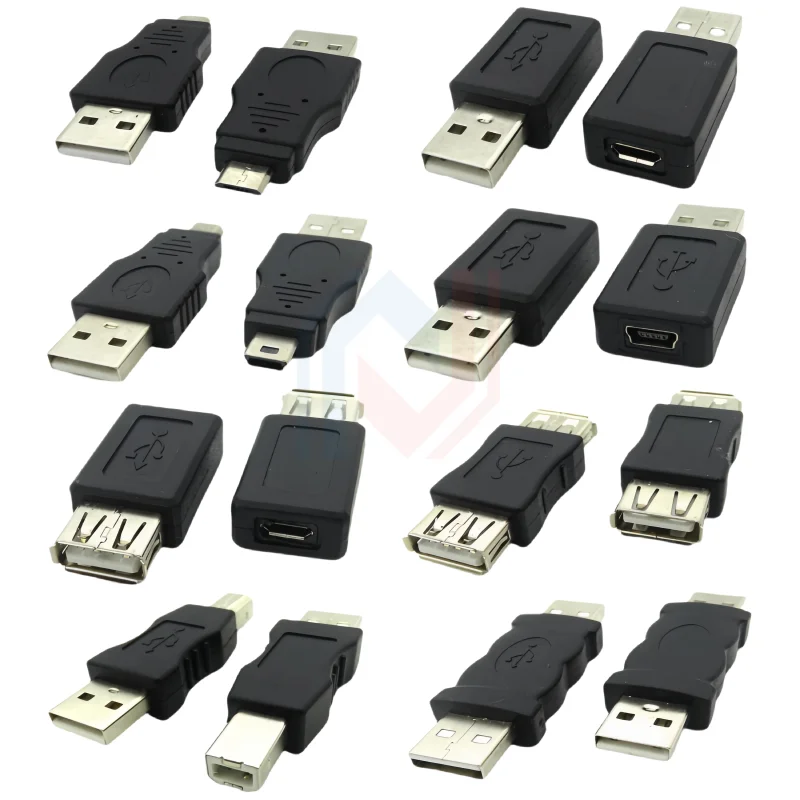 

1PCS/lot 2.0USB adapter Mini 5P to A Male/Female Micro to USB Female/Male Android data Square T-port converter