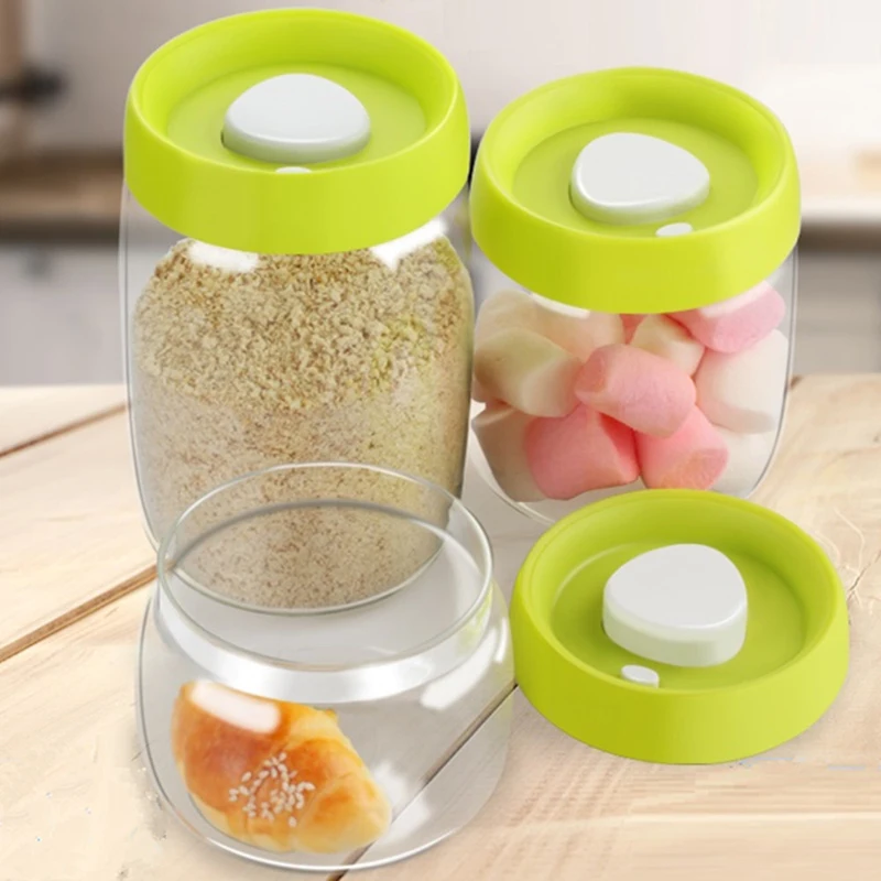 

Vacuum Food Jars for Household Moisture-Proof Air Extraction Airtight Container Coffee Beans Tank Kitchen Accessories