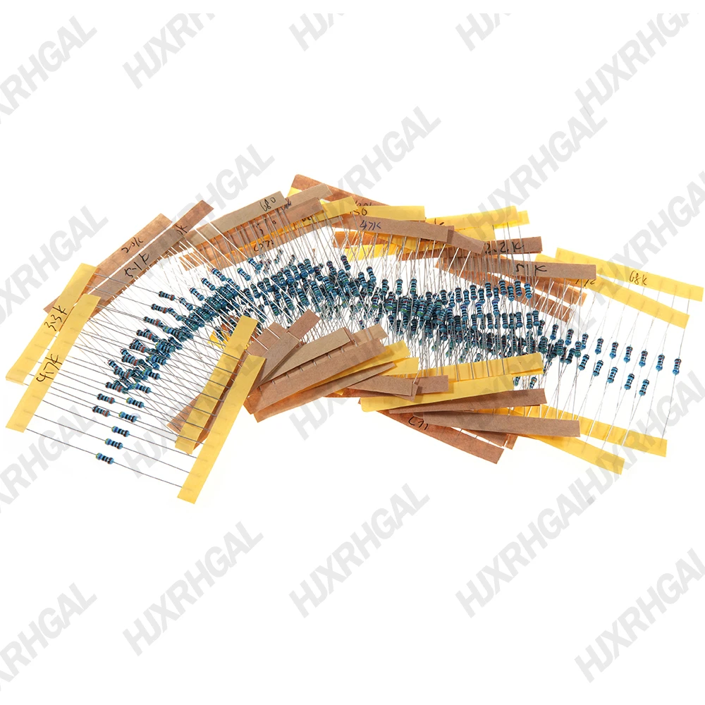 600Pcs 1/4W 1% 20PCS 30Values Metal Film Resistor Assortment Kit Set pack electronic diy kit resistor