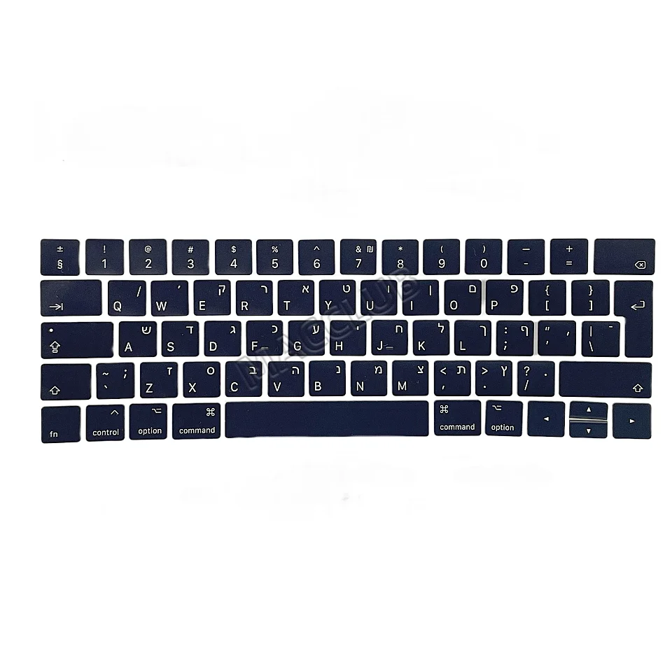 العبرية إسرائيل تخطيط KeyCap لماك بوك برو الشبكية A1989 A1990 A2159 A1932 2018-2019 مفاتيح غطاء مفتاح لوحة المفاتيح