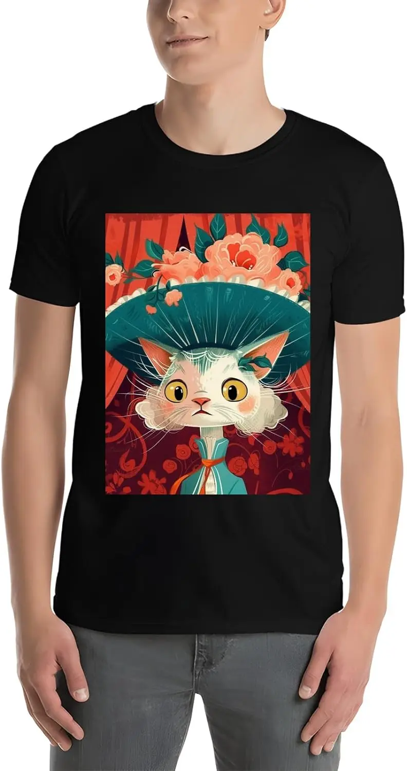 T-Shirt for Men and Women Shirts Soft LightweightShort Sleeve Daily Casual for Friends FamilyCat