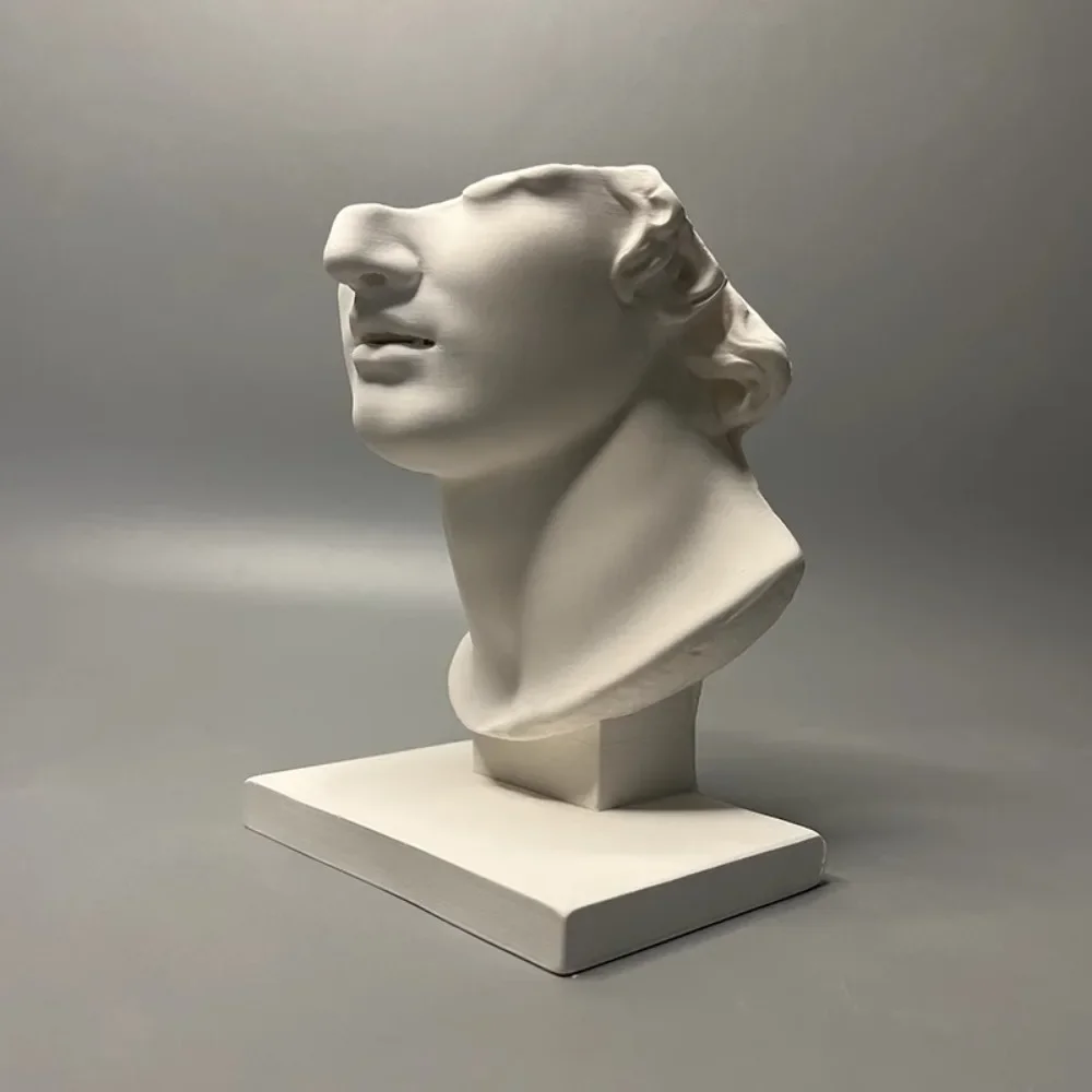 European Half Head Figures Plaster Statue Desk Decoration Artwork Ornaments Roman Characters Sculpture Room Aesthetic Decor Gift