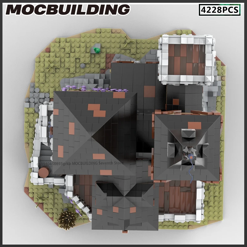 

MOC Building Blocks Film Scene Architecture Landscape Temple Model DIY Bricks Creative Assembly Toys Christmas Present Birthday