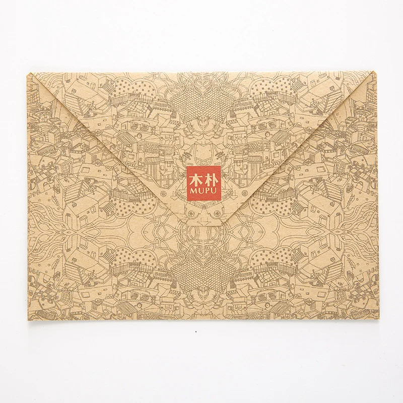 10pcs/lot Retro Vintage Kraft Envelope Postcards Greeting Card Cover Brown Kraft Envelopes Stationery School Supplies