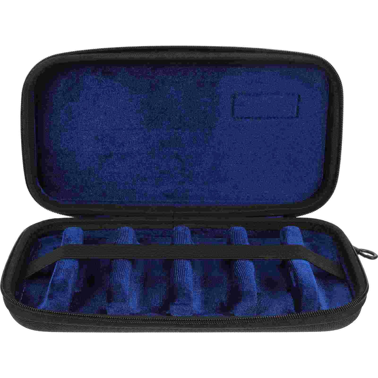 Saxophone Case Storage for Head Grid Oxford Cloth Cover Simple Harmonic Mouthpiece Container Eva Durable Holder