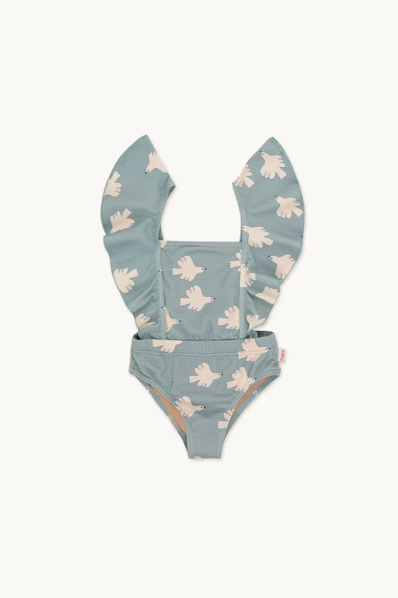 New Summer TC Baby Girls Cartoon Bird Swimwear Camisole Swimsuit Kids One-piece Toddler Girls Long-sleeved Sunscreen Swim Bikini - Image 6