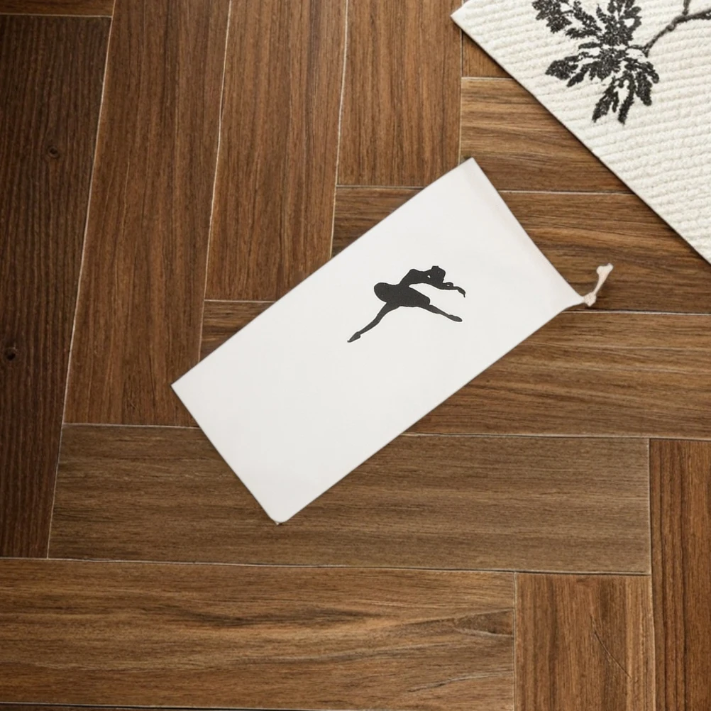 

5 Pcs Ballerina Bag Ballet Slipper Cloth Shoe Bags Dance Shoes Pouch White Carrier for Travel