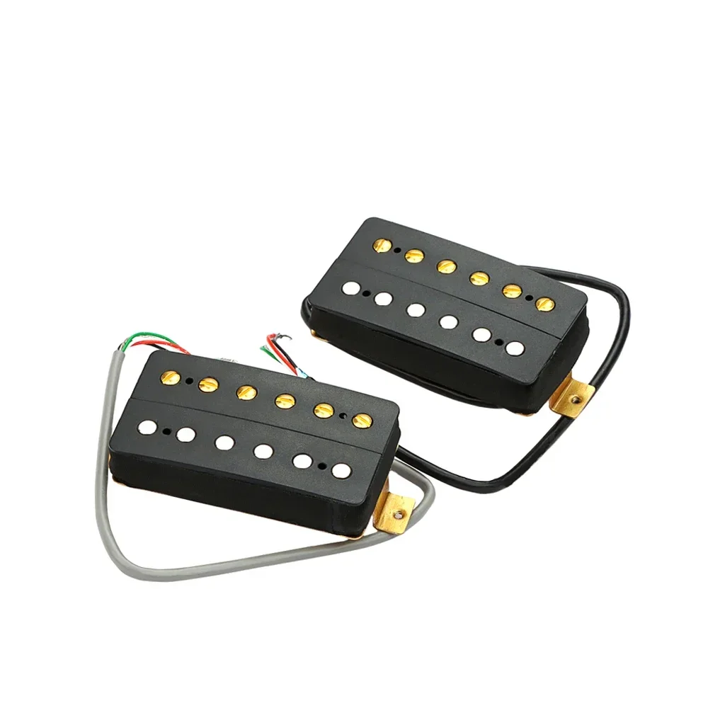 Vintage Alnico 5 Humbucker Pickup Set - Neck & Bridge Double Coil for Electric Guitar Upgrade/Replacement