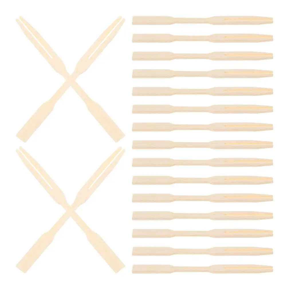 

Mini Bamboo Fruit Forks Disposable Picks Charcuterie Board Appetizer Skewers Fondue Forks Sandwich Stick Cheese Dessert Forks