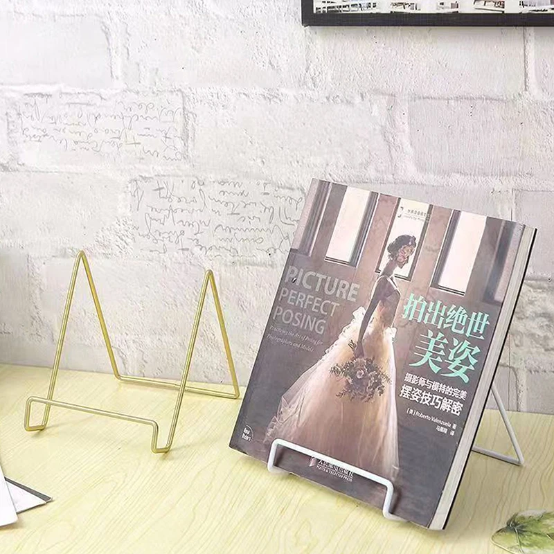 Rak Piring Berdiri Majalah Seni Besi Sederhana Rak Piring Mangkuk Bingkai Foto Buku Foto Tempat Alas Ornamen Rak Penyimpanan Piring