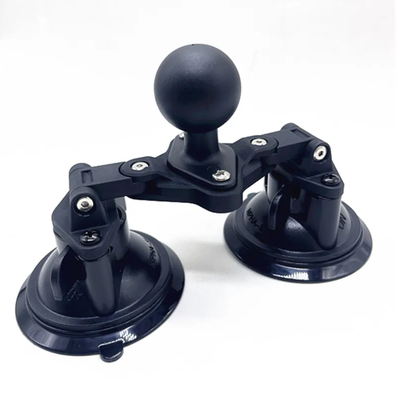 2026年新型折りたたみ式回転式フレキシブル15インチボールcサイズネジ式ダブル吸盤マウント車載gps電話ホルダー安定