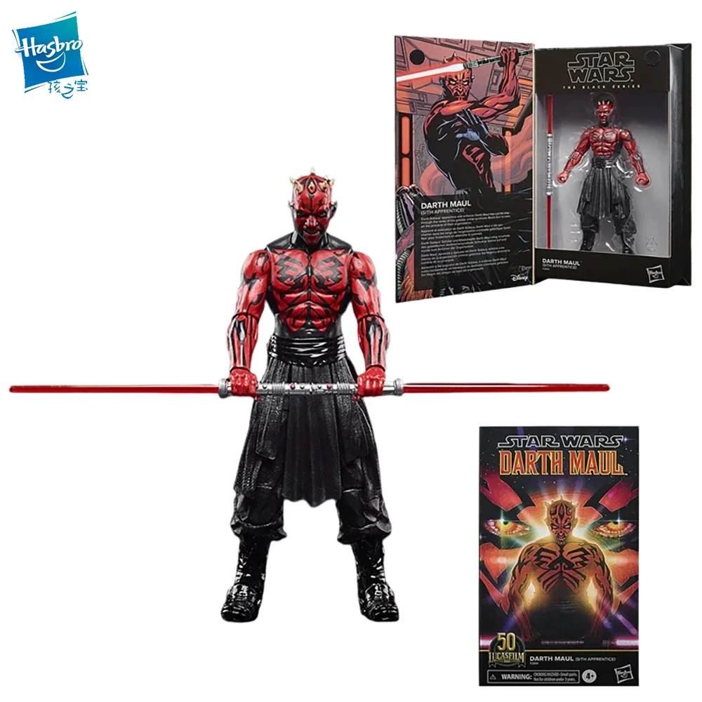 

Hasbro Star Wars Lucasfilm Ltd 50Th Darth Maul Sith Apprentice 6 Inches 16CM Children's Toy Gifts Collect Toys F2814