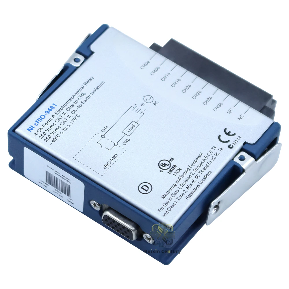 FOR NI-9481 4-Channel SPST Relay C-Series Output Board 779006-01 60VDC/250Vrms 1A/2A Isolated with LED Status Genuine