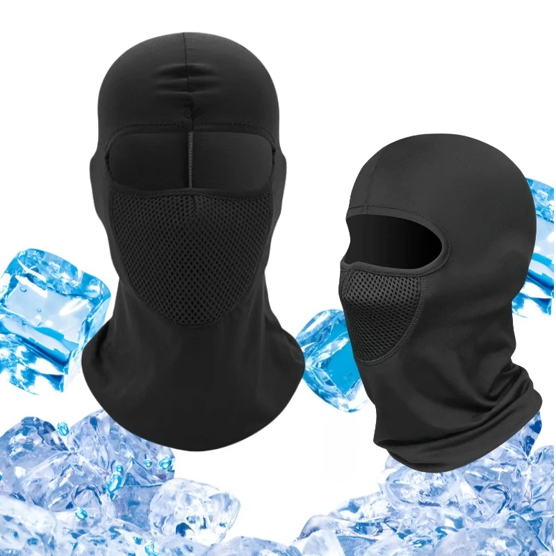 

Мотоциклетная маска для защиты от ветра и тепла, дышащая полнолицевая маска, Балаклава, шапка, шарф, капюшон, мотобайкерская ветровая кепка