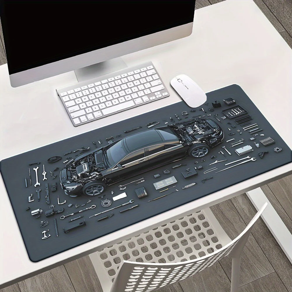 Auto parts pattern HD printingtable pads multifunction XXL mouse pad keyboard gaming mousepad office computer PC player tablepad