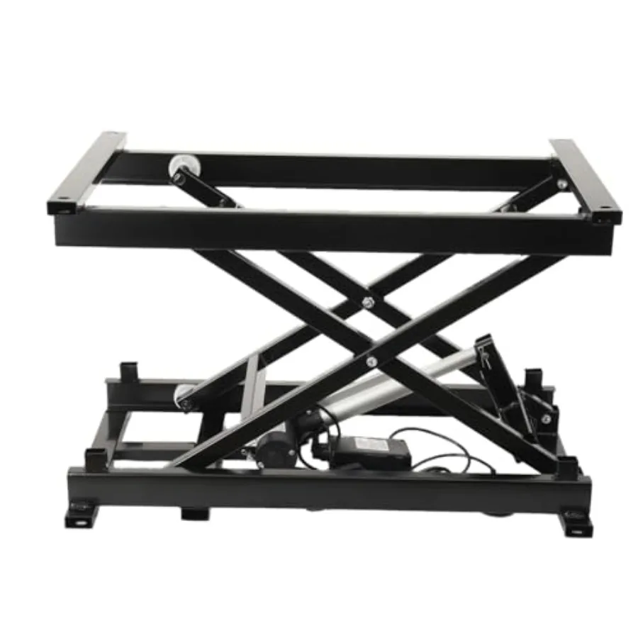 

Electric Scissor Lift Table Lifting Platform 180-670mm Height Adjustable Single Scissor Electric Scaffolding Lift Platform for