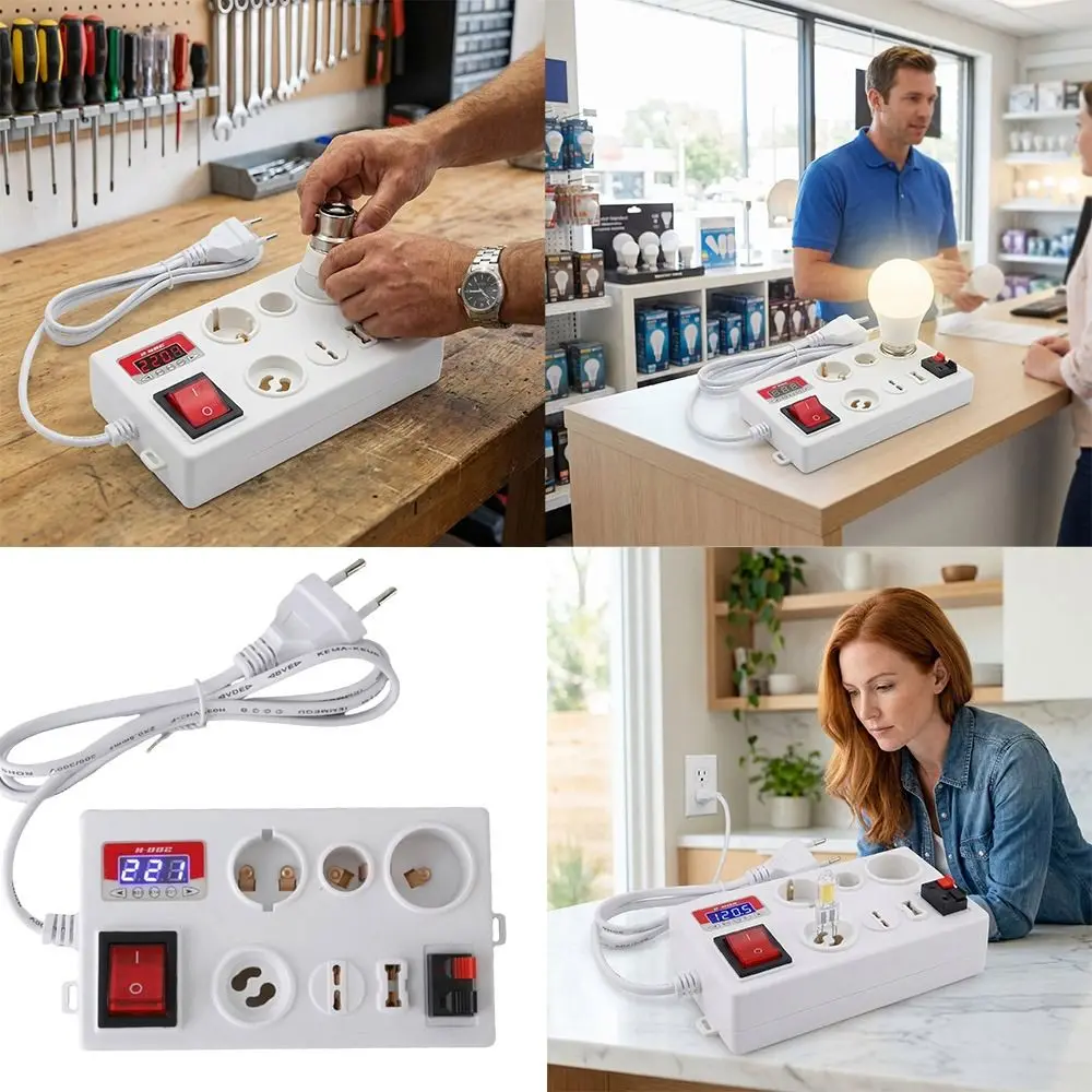 Bild 3: Multifunktionaler LED-Leistungstester, einfach zu bedienen, genaue Messung, Lampentester-Box, LED-Anzeige, schneller Spannungsprüfer