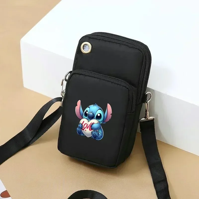 Sacs à bandoulière CAN o & Stitch pour femmes, sac à dos Disney, sac de sport lancé, sac à main de poche dérivé de dessin animé Rick, organisateur de périphériques