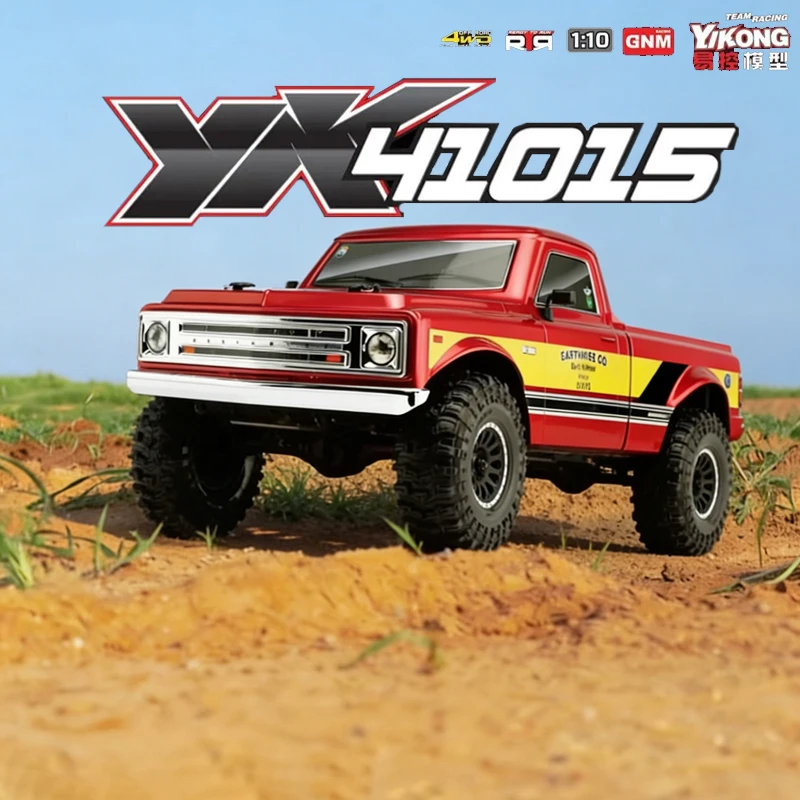 Yk41015 Rc Car 1:10 Yikong Model With Front And Rear Differential 550 Brush Motor 4WD High Speed Off Road Vehicle Toy Boys Gifts