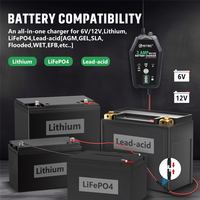 HTRC 6V 12V 3A Fully Automatic Smart Pulse Battery Repair Charger For Car Motorcycle Lithium Lifepo4 Lead-Acid Battery