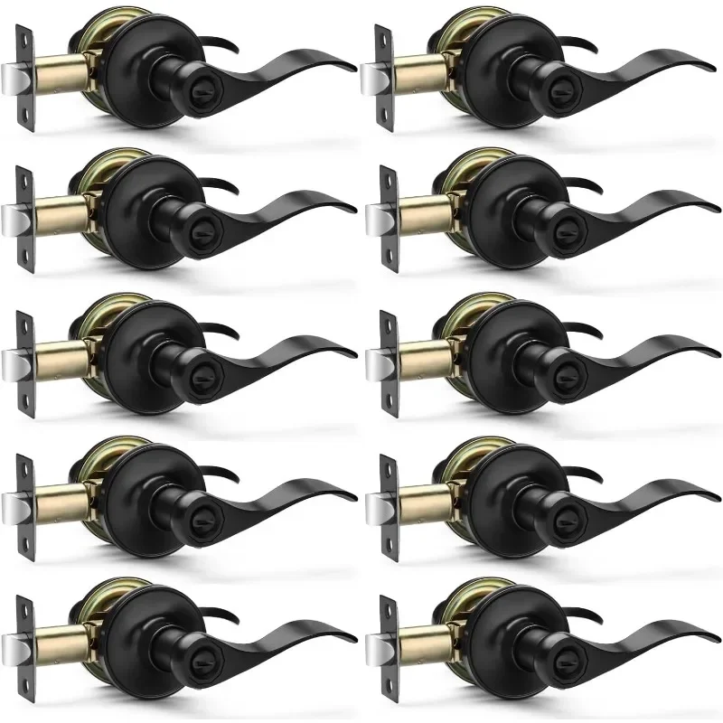 

Authenticity guarantee.10 Pack Matte Black Door Handles Privacy Door Levers, Heavy Duty BedUSA