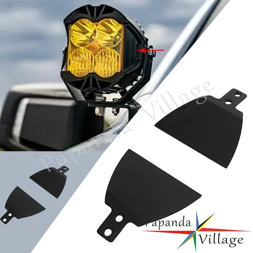 Motorcycle Accessories Aluminum Comes With Two IPT Covers Kit For Baja Designs LP4 Light Pod Block IPT Light Enhance Visibility