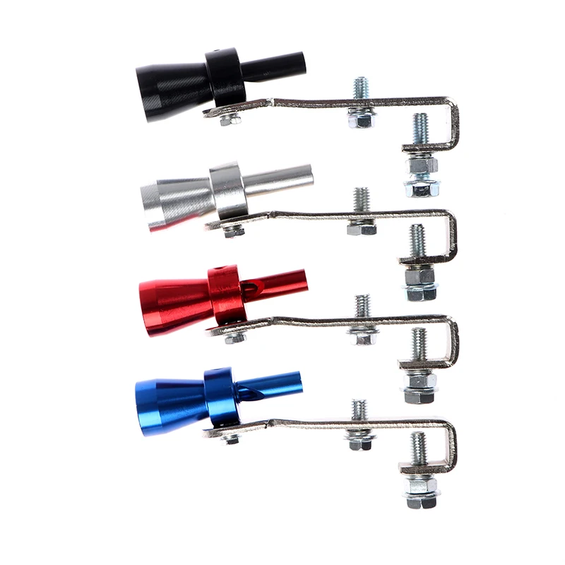 1 peça feita de alumínio leve tamanho do carro s 18mm turbo som apito silenciador tubo de escape válvula de sopro automático