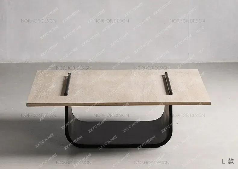 N Nordic Master Minimalist Creative Design Solid Wood Modern Coffee Table Square Living Room Side Table Corner Table