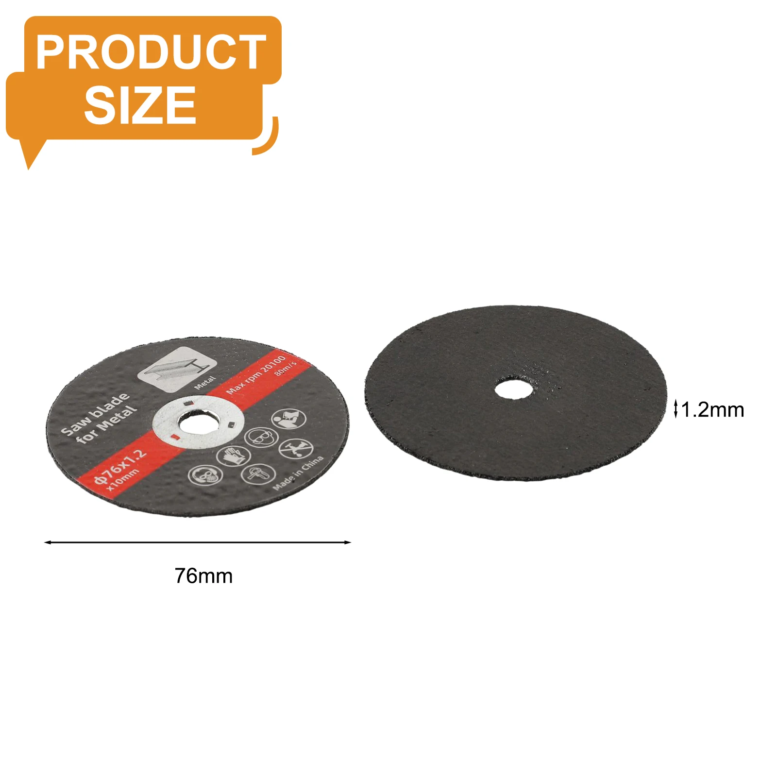 Disco de corte para moedor de ângulo, 5 peças, 3 polegadas, resina circular, lâmina de serra, fácil de usar e longa vida útil