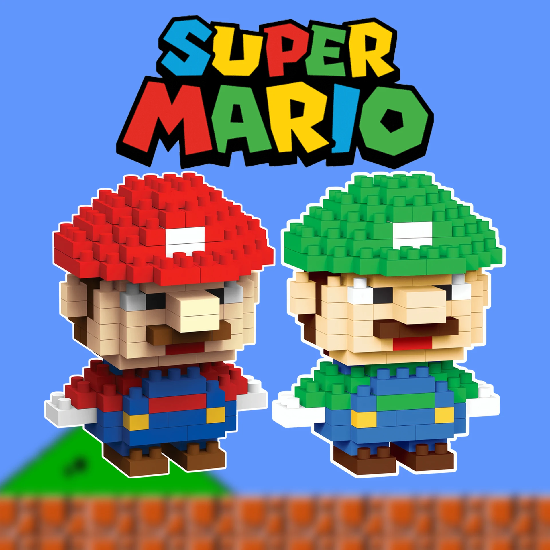 

Super Mario Bros Micro Building Block, Mermaid Building blocks, Nintendo Princess Mini Figure Puzzle