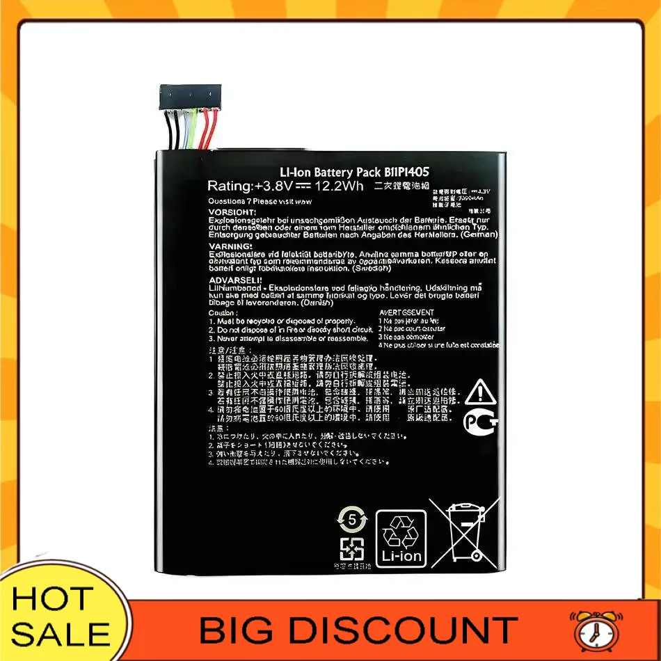 

Reliable Replacement B11P1405 For Asus Memo Pad 7 ME70CX K01A Tablet Battery 3090Mah