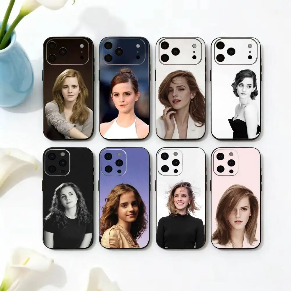 

Fashion icon E-Emma Watson Phone Case Silicone Soft For IPhone 17 16 15 14 13 12 11 X XR Plus Pro Max Plus