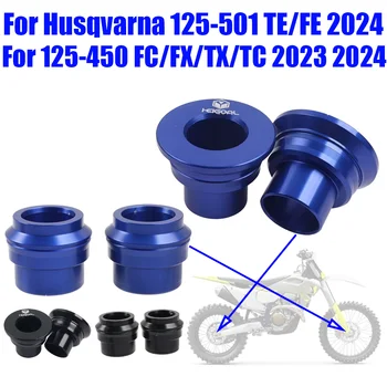 รถจักรยานยนต์ด้านหน้าด้านหลังล้อ Hub Spacers Hubcap สําหรับ Husqvarna FC FX TX TC TE FE 125 150 250 300 350 450 501 2023 2024 อุปกรณ์เสริม