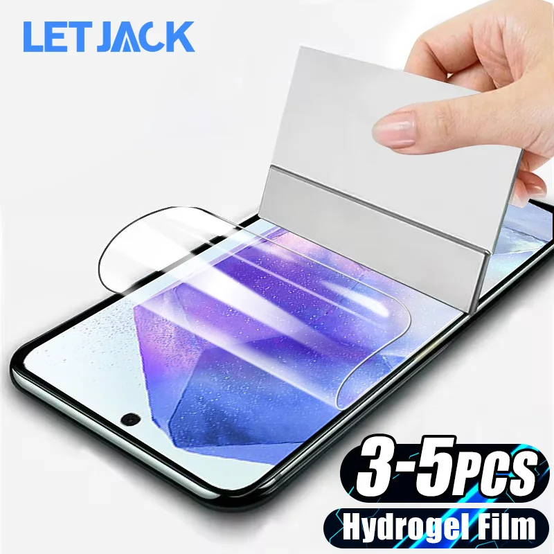 

3-5Pcs HD Hydrogel Film For Samsung Galaxy A55 A35 A25 A15 A54 A53 A52 A52S A51 A50 A73 A72 A71 S20 S21 S23 FE Screen Protectors