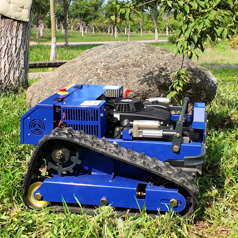 Cortador de grama com controle remoto personalizado, 4 tempos, controle sem fio, robô autopropelido, capinador de jardim, trator