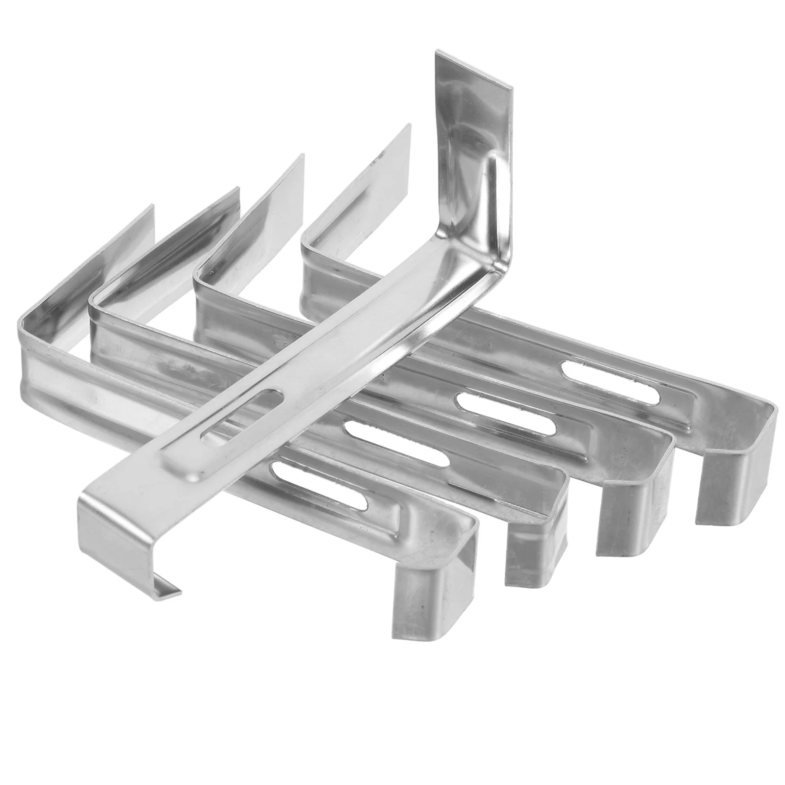 

10Pcs Metal Non-Slip Roof Clips Anti-Slip Tile Fixing Hooks Stainless Steel Roof Clamps for Enhanced Stability Safety