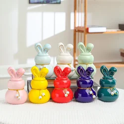 Mini Ceramics Urn for Human Cremation, Pet, Bunny, Dog Ashes, Funeral, Small Size